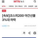 [속보]코스피200 야간선물 3%대 하락 이미지