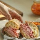 잠봉뵈르 샌드위치 만들기 초간단 바게트 샌드위치 만드는법 이미지