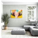 웃는 언니 | 미소가득 A3 캔버스액자 북유럽 인테리어 웃는그림 거실 액자 솔직사용후기