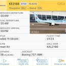 2186 | KE2186 오카야마 → 인천 대한항공 B737-800 프레스티지 클래스 탑승 &amp; 비즈니스 기내식 후기