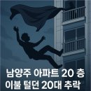 남양주 아파트서 20대 이불 털다 추락사.. 20층서 이미지
