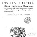 Institutio Christianae Religionis 읽기 1 - 제목, 1권 1장 표제 이미지