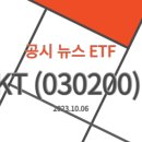 [23.10.06] <b>KT</b>(<b>030200</b>) - 뉴스, 공시, ETF