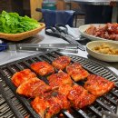 불에 구워 먹는 양념 삼겹살! 서귀포 찐맛집 &#39;제주 상록식당&#39; 후기 ｜브라이덜샤워 레터링 케이크 추천💙