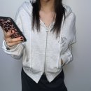 여자 크롭 후드집업 코디 이퓨원트로 완성했다