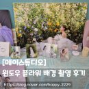 (주)메이플라워엔터테인먼트 | &lt;스튜디오촬영 후기 - 메이스튜디오&gt;15. 윈도우 플라워 배경사진 촬영 후기