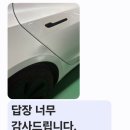 용산 테슬라 모델3 조수석 뒤 펜더 글루덴트 작업 후기