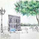 청계천 베를린광장(한화빌딩 앞) 이미지