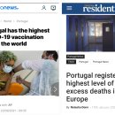 포르투갈의 백신 접종률과 초과 사망 이미지