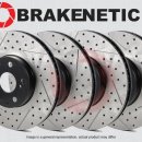 0095 [FRONT + REAR] BRAKENETIC PREMIUM Drilled Slotted Brake Rotors BPRS35472 350mm 이미지