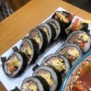 한끼 김밥 라면 이미지