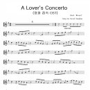 A Lover&#39;s Concerto (BACH) 영화 접속OST 악보 MR 이미지