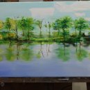 그림이 풍경이 되는 유화 이미지