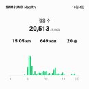 아침운동마치고택배보낸후송이버섯따러갔다가말벌침다섯대 15.05km20.513보 이미지