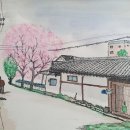 힐링 어반 스케치 이미지