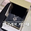 쏠로화이트 | 롯백 잠실 [반클리프] 기요세 화이트골드 구매 후기 언박싱 현금 할인 5모티브 팔찌