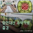 함안대산 주민자치센터 수박카빙 수업 후기 매주 화요일 저녁, 수박 한 통에 꽃을 피우는 시간