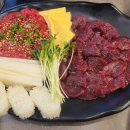 육회한 뭉티기 이미지