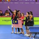 Tee Ai Xin & Ho Ying-Silver Medal in Women's Team Table Tennis. 이미지