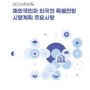 *️⃣ 재외국민ㆍ외국인 특별전형(2026) 시행계획 주요 사항 안내 이미지