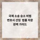 승소빌딩 | 국제 소송 승소 비법 변호사 선임 &amp; 법률 자문 완벽 가이드