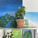 드로잉으로 표현하는 나만의 감성 | 대전 취미미술 손그림 다섯번째 수업 후기-봄맞이 화분 드로잉, 오일파스텔 &amp; 아크릴 체험기 🌿