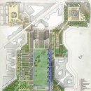 된밭공원 바닥분수 이미지