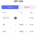 수서역에서 부산역 SRT339 후기