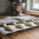 [25-3] 천연발효와 브런치베이킹 | 🥐 베이켓 냉동생지로 만든 발효냉동 크로와상 80g 홈베이킹 후기 💛 크로와상생지 활용 레시피