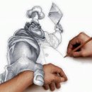 크리에이티브 드로잉 이미지