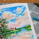 오일파스텔로 그리는 시 이미지