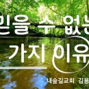 믿을 수 없는 몇 가지 이유(Some Unbelievable Reasons)/20250629/주일예배/내숲길교회/김용섭 목사 이미지