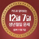 오늘의 운세 --- 2024년 12월 7일(음력 11월 7일) 乙巳 토요일 대설 이미지