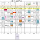 09월19일(목)출근시간표 이미지