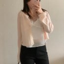 더리브 사거리A | 리브아워 봄 신상 멜로우 가디건, 베일 뷔스티에 착용 후기, 벚꽃 코디 팔뚝 부각 없는 가디건 추천