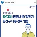 건대병원 직원 코로나 확진자 동선 이미지