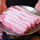 솥뚜껑 삼겹살 이미지