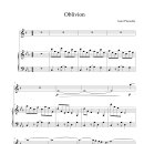 Oblivion (Astor Piazzolla) / "망각" (A. 피아졸라) / Bb 악보 이미지