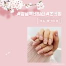 강남역 가성비 좋은 네일샵 네일 정 여성스러운 봄네일 아트