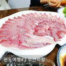 [완도수산시장] 우성어시장, 금일수협활선어위판장 방어회 구매