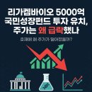 주식회사리가켐바이오사이언스 | 리가켐바이오 5000억 국민성장펀드 투자 유치, 주가는 왜 급락했나