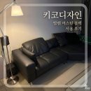 이고디자인 | 랜선 집들이🛋️ 신혼집 거실의 완성은 역시 가죽쇼파! 키코디자인 발렌 솔직 후기(잭슨카멜레온 타탄 비교)