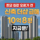 판교더샵포레스트공인중개사사무소 | [공지] 판교 대장동 아파트 더샵 판교 포레스트 11단지 34평형, 판교발 매매가 상승 전선에 10억대 급매...