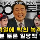 윤석열 한동훈 의혹 백분토론 유시민 이언주 용혜인 고민정 활약상 이미지