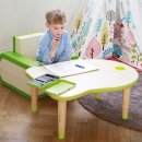 통나무엘린 | 어린이책상:6살 생일 북클레벤 와이드테이블 받았어요.