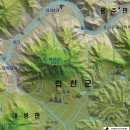 악견산-금성산-의룡산-허굴산 등산지도(합천군) 이미지