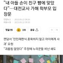 내 아들 손이 친구 뺨에 맞았다 이미지