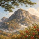 ＜Juwangsan, Framed by Pine Breeze and Apple Sunshine＞ 윤동재 시인의 ＜솔바람과 사과 햇살＞ 이미지
