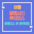 동해시티투어버스 예약 여행코스 이용요금 운행시간표 승차장소 완벽 가이드!