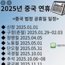 중국휴일(2025년) 이미지